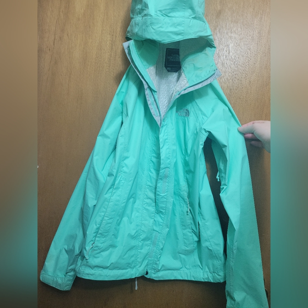 Women's North Face Teal Wind Breaker x small